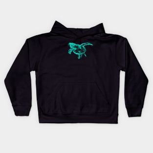 Sea Turtle (Neon) Kids Hoodie